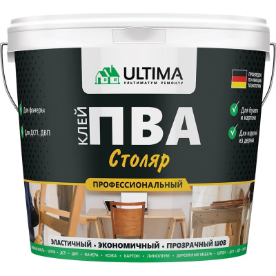 Клей ПВА ULTIMA СТОЛЯР ведро 0