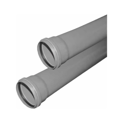 Труба VALFEX OPTIMA ф110, с раструбом, L=1.5 м, внутренняя канализация, толщина стенки 2.2
