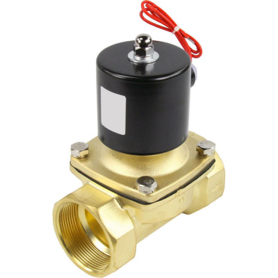 Клапан электромагнитный DN.ru VS2W-100V-NC Ду15 Ру10 двухходовой, латунь, VITON, 220В AC