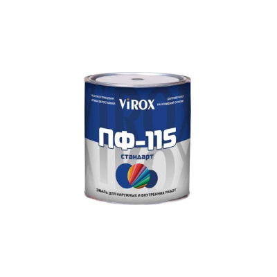 Эмаль VIROX ПФ-115 СТАНДАРТ красная 0,8кг
