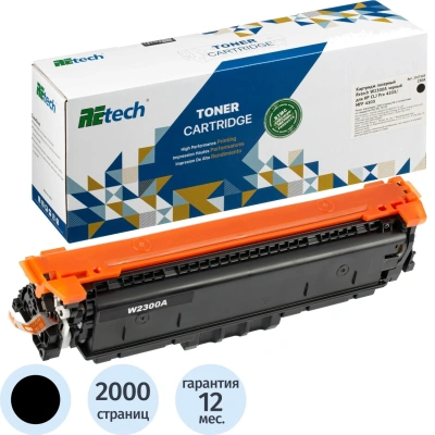 Картридж лазерный Retech W2300A чер. для HP CLJ Pro 4203/MFP 4303