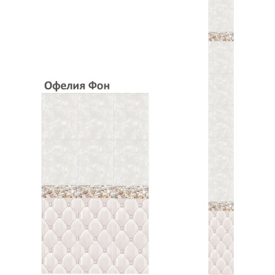 Панель КронаПласт ПВХ Unique Офелия фон 12 шт