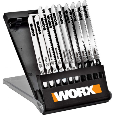 Набор пилок для лобзика 10 шт WORX