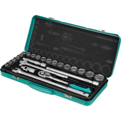 Набор шоферский с квадратом 1/2", 24 предмета STELS