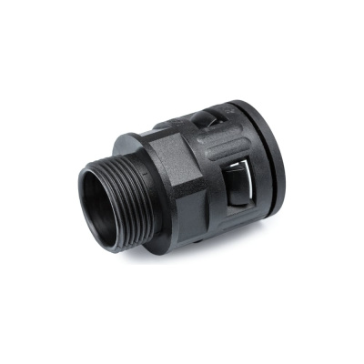 Муфта для гофрированных труб WEYER WQG1-M25B/AD21.2 - коннектор прямой, нар.