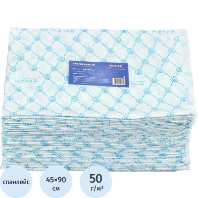 Салфетка спанлейс 45x90 см, голубой, пл.50, 50шт/уп, 10266(0360)