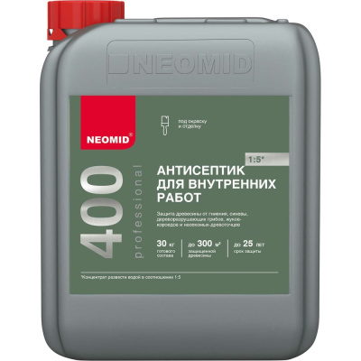 Деревозащитный состав для внутренних работ NEOMID 400 Н-400-5/к1:5