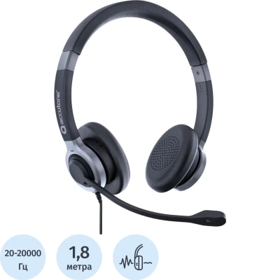 Гарнитура проводная Accutone UB610MK3 ProNC USB Comfort (ZE-UB610MK3-ENC)