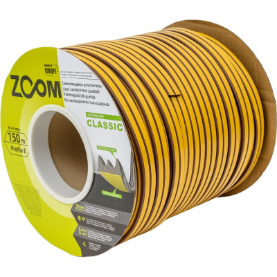 Самоклеящийся уплотнитель ZOOM Classic E (коричневый; 150 м)
