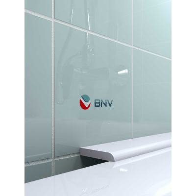 Акриловый бордюр плинтус для ванны BNV СВ36 универсальный 75 см, белый цвет, глянцевая поверхность, бр_св36 750_бел