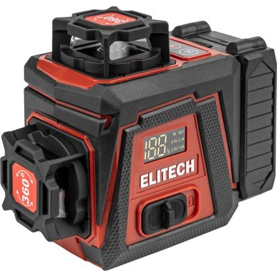 Нивелир лазерный Elitech ЛН 360-3-ЗЕЛ (25м,гор.1х360°/верт.2х360° + штатив)