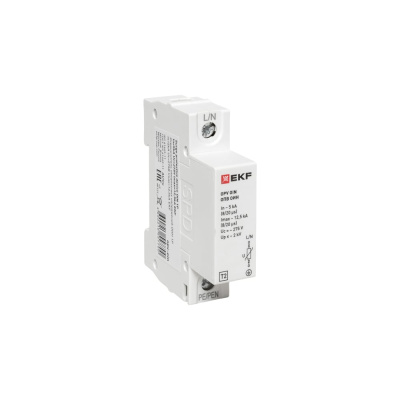 Ограничитель импульсных напряжений EKF ОИН 1Р In=5kA Un=275B Imax=12,5kA