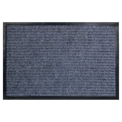 Грязезащитный коврик РемоКолор 3+2 ПВХ, полиэстер, серый, 60x90 см