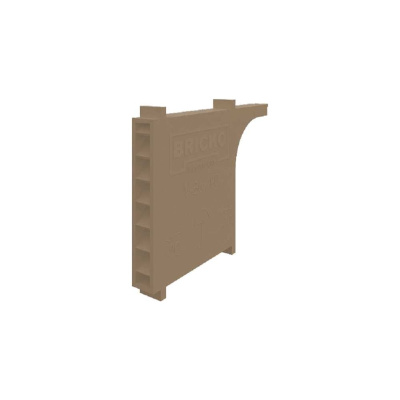 Вентиляционная коробочка Bricko V-Box 90 60x10x90 песчанно-коричневая, ПВХ, коробка 60 шт.