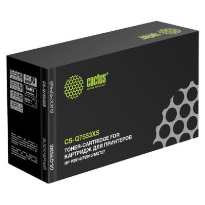 Лазерный картридж для hp p2014/p2015/m2727 Cactus q7553x 943986