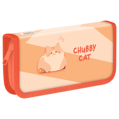 Пенал 1 отделение, 190*90 ArtSpace "Chubby cat", ламинированный картон