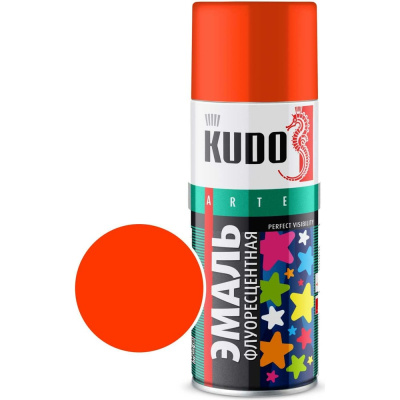 Эмаль флуоресцентная KUDO оранжево-красная