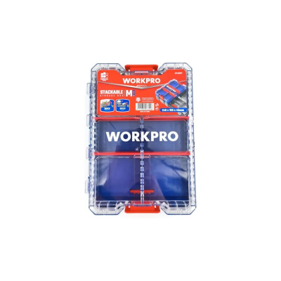 Органайзер системы хранения WORKPRO PRO РТА-M соединяющийся (240x165x45мм, прозрачная крышка из поликарбоната)
