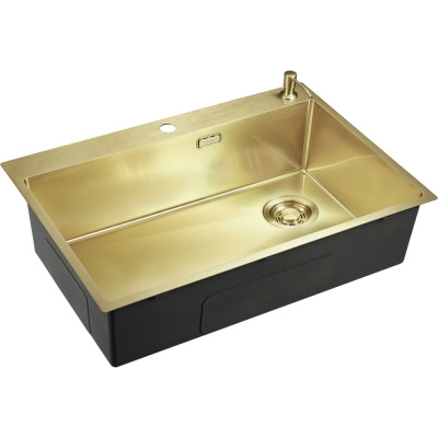 Кухонная мойка EMAR EMB-660(TOP) PVD Matt Gold