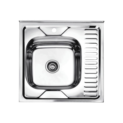 Мойка из нержавеющей стали Ledeme накладная 60x60 см матовый