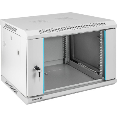 Шкаф телекоммуникационный ExeGate 19 настенный 6U EC-WM-6U.450.G.GREY 19”, 6U, 600x450x370mm ШхГхВ