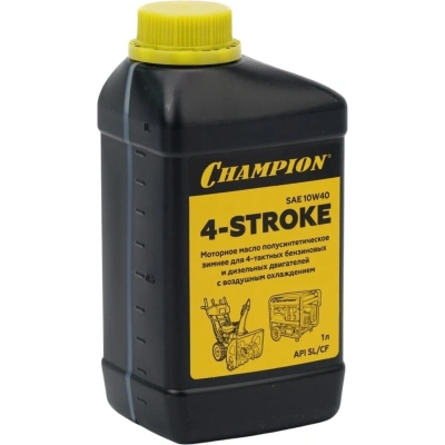 Масло CHAMPION 4-такт двиг полусинтет зимн SAE 10W40 API SL/CF 1л 952853