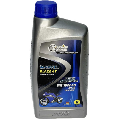 Масло SAMIC Marvel Blaze 4T 10W-40 API SN/JASO MA2, 1л