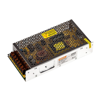 Блок питания MAKSILED 12В, 200Вт, IP20, 16.6А, 199х98х42мм