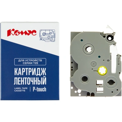 Картридж Комус TZE-252(Brother TZE-252 красный на белом,24мм/8м)