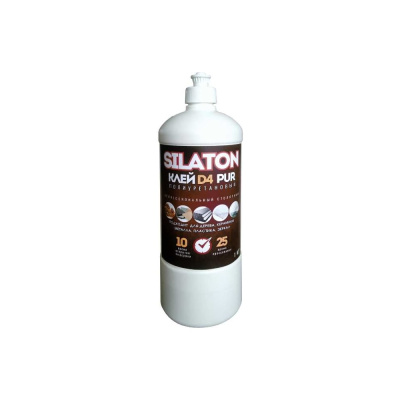 Профессиональный столярный полиуретановый клей для дерева SILATON PUR D4 10.25