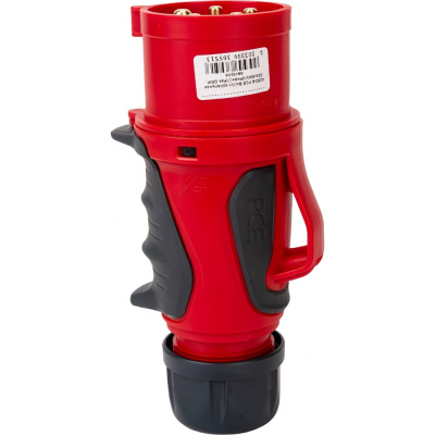 Кабельная вилка PCE 32А 380V 3P+N+E IP44 GRIP