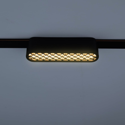 Трековый светодиодный светильник Jazzway MTR16 1406 6Вт 3000K grid 60 град BL (чёрный) IP20 низковольтный