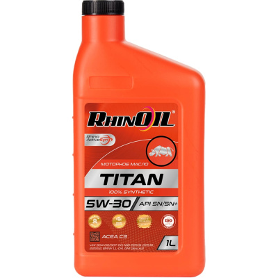 Синтетическое моторное масло TITAN SAE 5W-30 API SN/SN+ ACEA C3 1 л RhinOIL