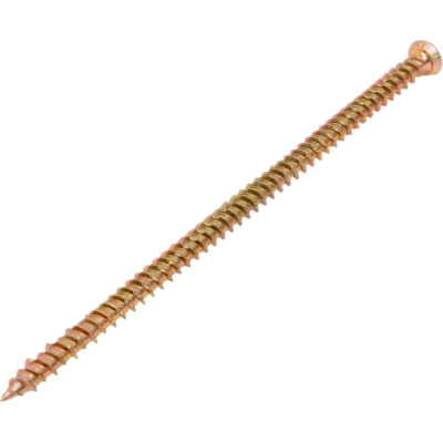 Шуруп по бетону STEELREX шлиц Torx, жёлтый цинк, 7,5x152 мм, 40 шт.