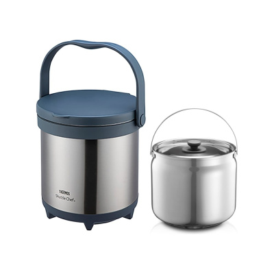 Термос THERMOS тм TCRA-4500-CS из нержавеющей стали, с емкостью для еды 4.5 л