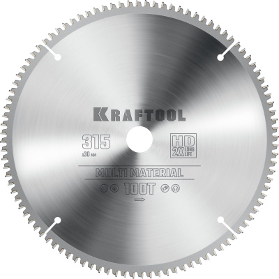 Диск пильный по алюминию KRAFTOOL Multi material 315x30 мм