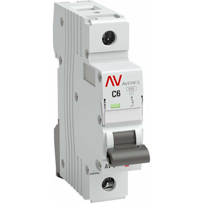 Автоматический выключатель EKF AV-6, 1P, 6A, 6kA, AVERES
