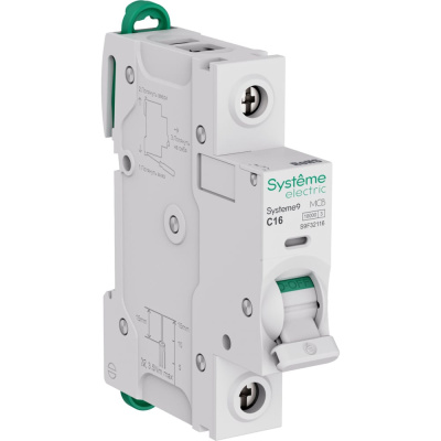 Автоматический выключатель (АВ) Systeme Electric Systeme9 хар-ка C, 16 A, 1 P, 10 kA, 230 В