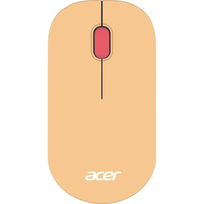 Мышь компьютерная Acer OMR205 оптич./1200dpi/беспроводн/USB/розовый/бежевый