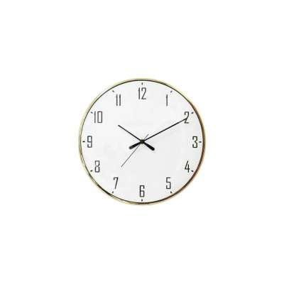 Настенные круглые часы Apeyron цвет корпуса золотой, металл, 33 см