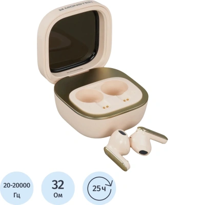 Наушники Monster N-lite 212, бежевые