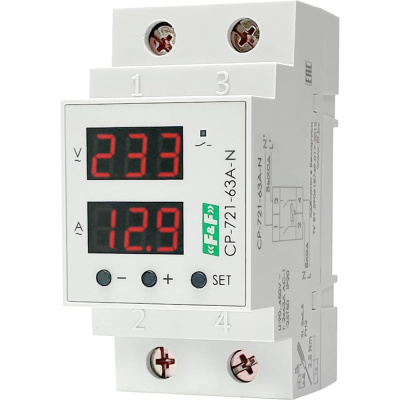 Реле контроля напряжения Евроавтоматика F&F CP-721-63A-N EA04.009.028