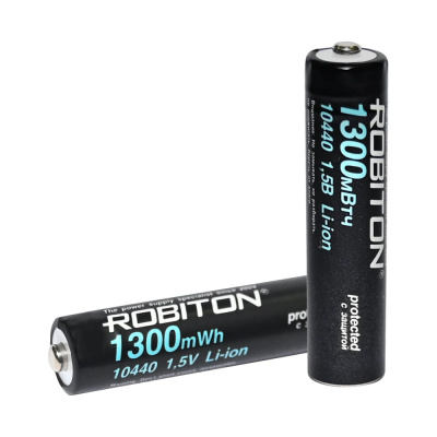 Аккумулятор ROBITON 10440-736/box (AAA) 1300мВтч, 736мАч 1,5В с защитой BL4