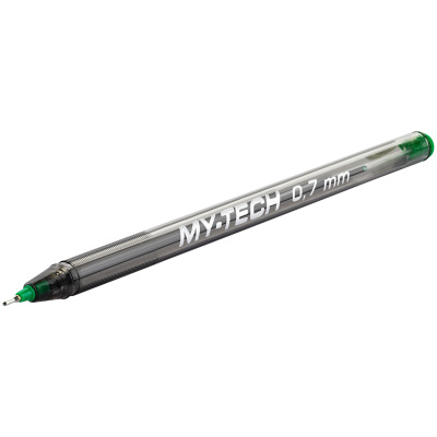 Ручка шариковая масляная PENSAN "My-Tech", ЗЕЛЕНАЯ, игольчатый узел 0,7 мм, линия 0,35 мм, 2240/25