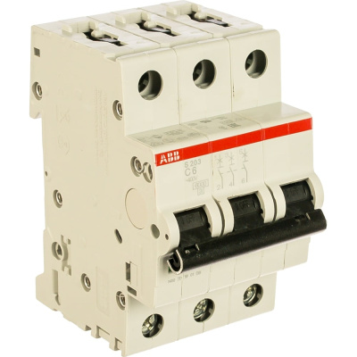 Автоматический модульный выключатель ABB 3п C S203 6кА 6А