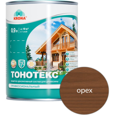Защитно-декоративный состав для дерева KRONA Тонотекс 66339706