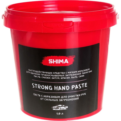 Паста с абразивом для очистки рук SHIMA DETAILER STRONG HAND PASTE 1 л