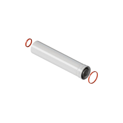 Удлинитель дымохода ROMMER INOX Line традиционный коаксиальный D60/100, L 250 мм