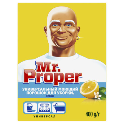 Чистящее средство 400 г, MR.PROPER (Мистер Пропер) "Лимон", универсал, порошок