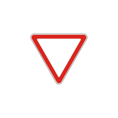 Дорожный знак Конвера-D 2.4 Уступите дорогу пл. тип А, II т/р (А 900мм)